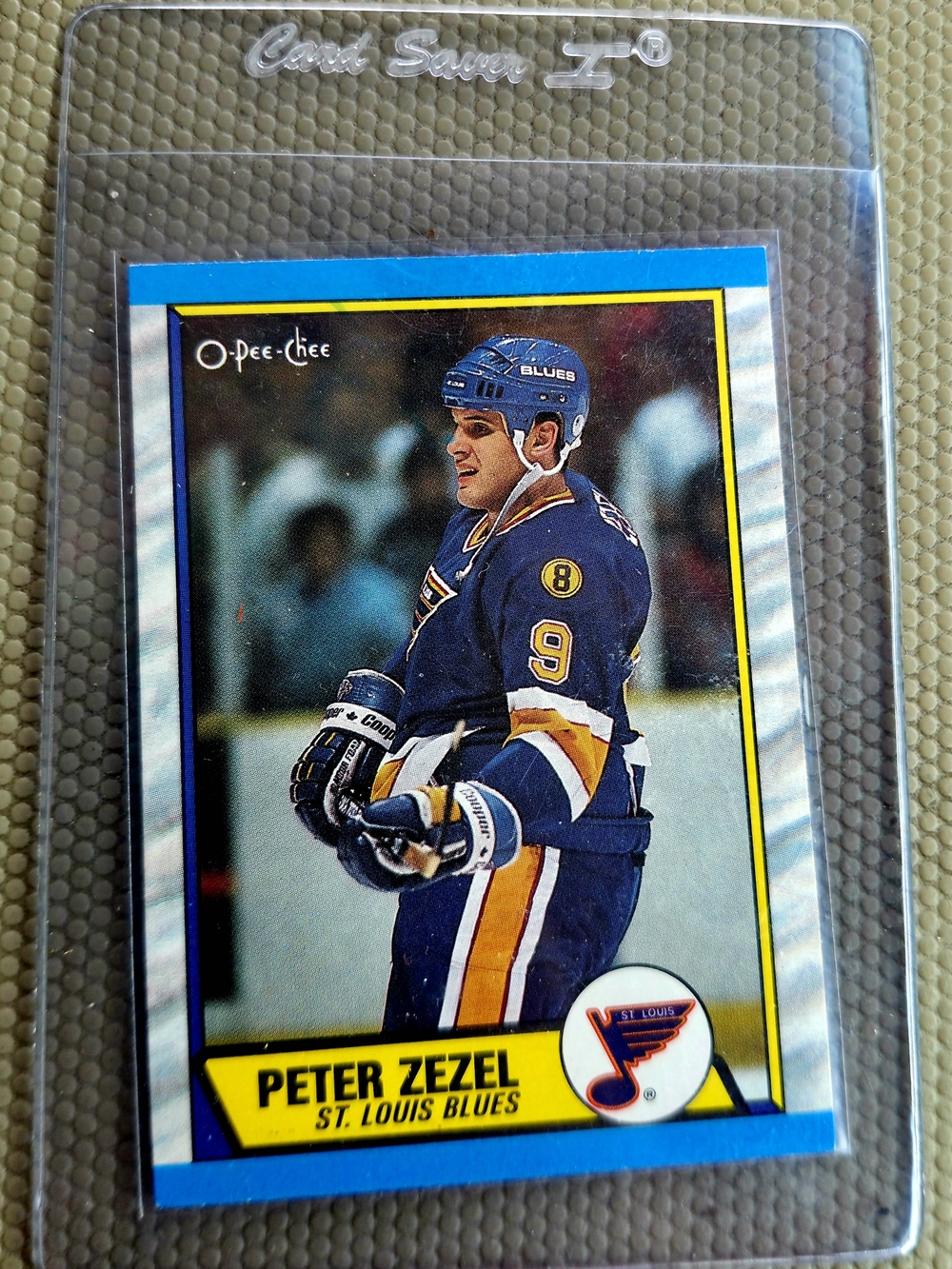 1989-90 OPC O-Pee-Chee Hockey Peter Zezel #27 St. Louis Blues Vintage Raw Ungrad